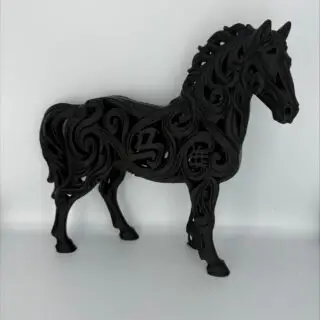 Paard - Zwart | Elegante Designdecoratie